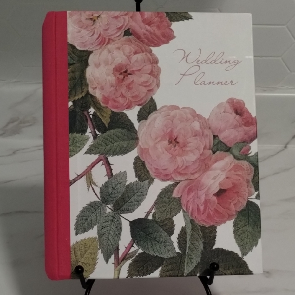 Floral Wedding Planner with Pink Roses